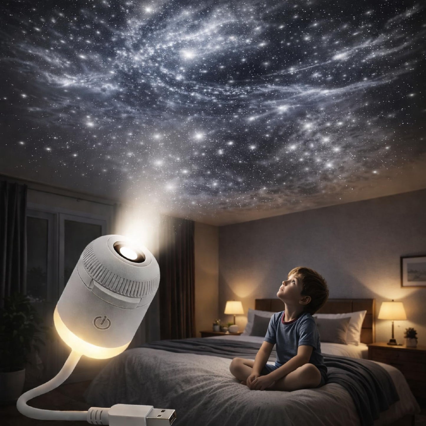 Portable Mini USB Sky Projection Lamp
