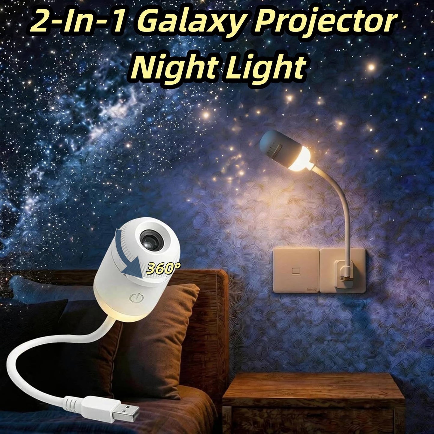 Portable Mini USB Sky Projection Lamp