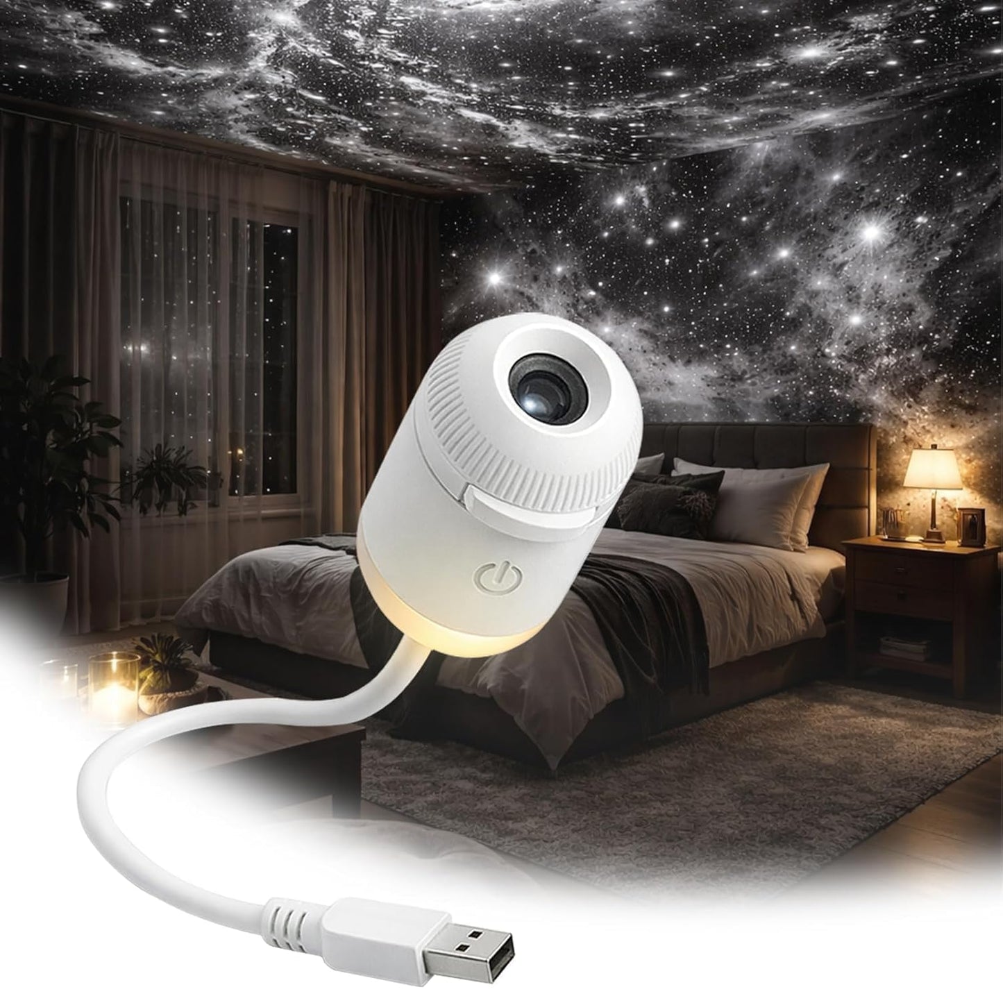 Portable Mini USB Sky Projection Lamp