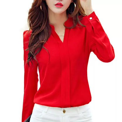 Long Sleeve women's Office Shirt