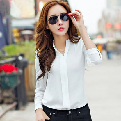 Long Sleeve women's Office Shirt