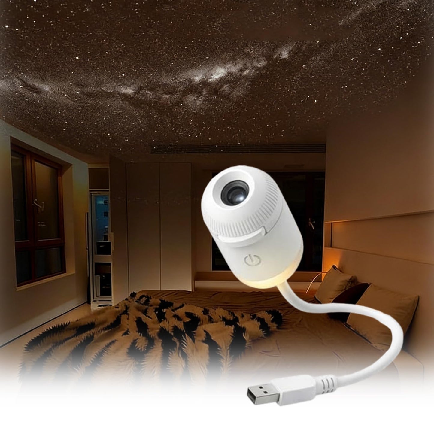 Portable Mini USB Sky Projection Lamp