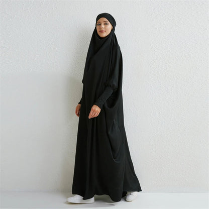 Muslim Abaya One-piece Prayer Dress for Women