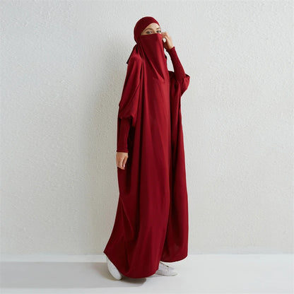 Muslim Abaya One-piece Prayer Dress for Women