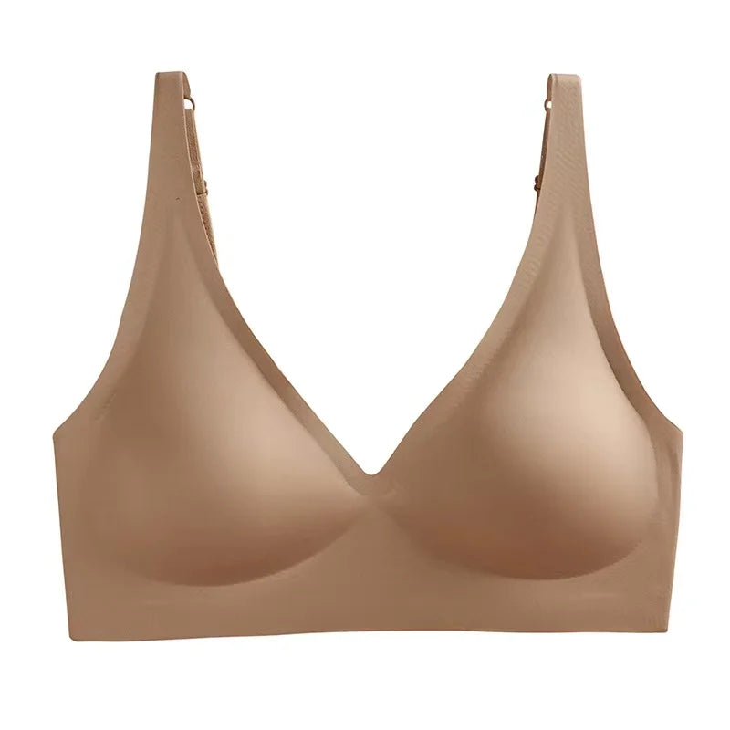 Ladies Underwear V-neck Comfortable Thin Top Bra