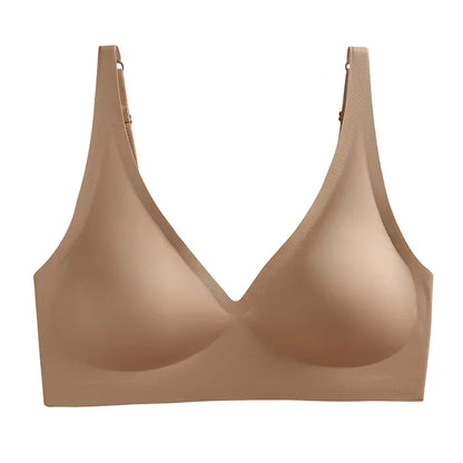 Ladies Underwear V-neck Comfortable Thin Top Bra