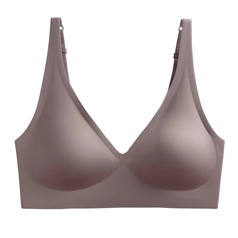 Ladies Underwear V-neck Comfortable Thin Top Bra