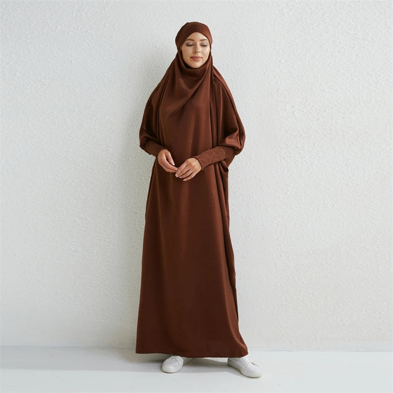 Muslim Abaya One-piece Prayer Dress for Women