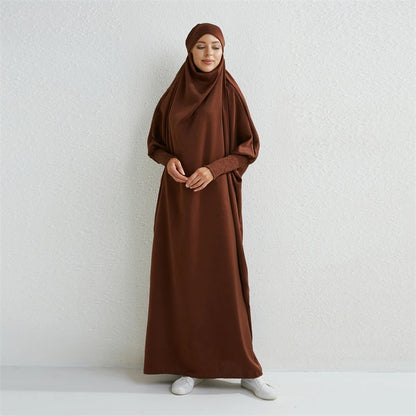 Muslim Abaya One-piece Prayer Dress for Women