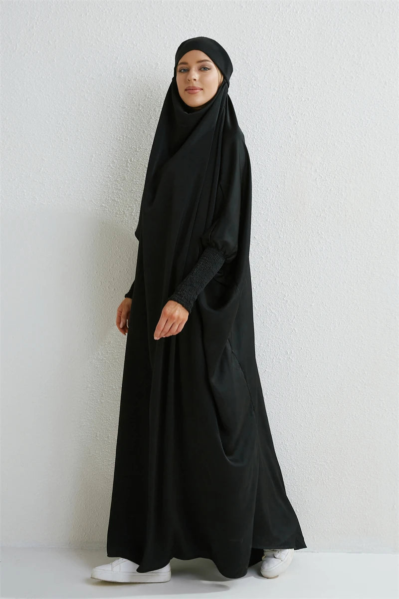 Muslim Abaya One-piece Prayer Dress for Women