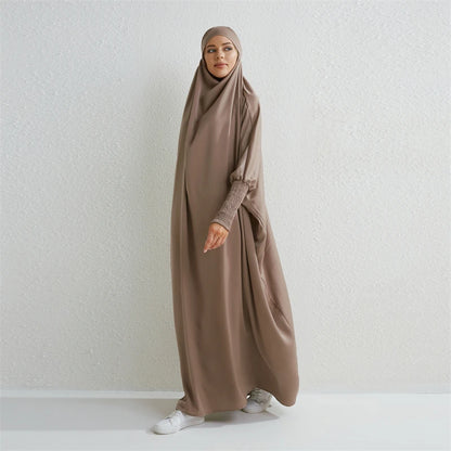 Muslim Abaya One-piece Prayer Dress for Women