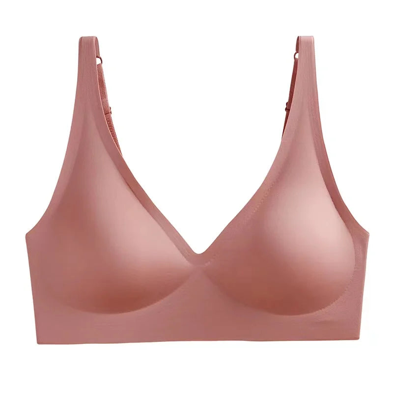 Ladies Underwear V-neck Comfortable Thin Top Bra