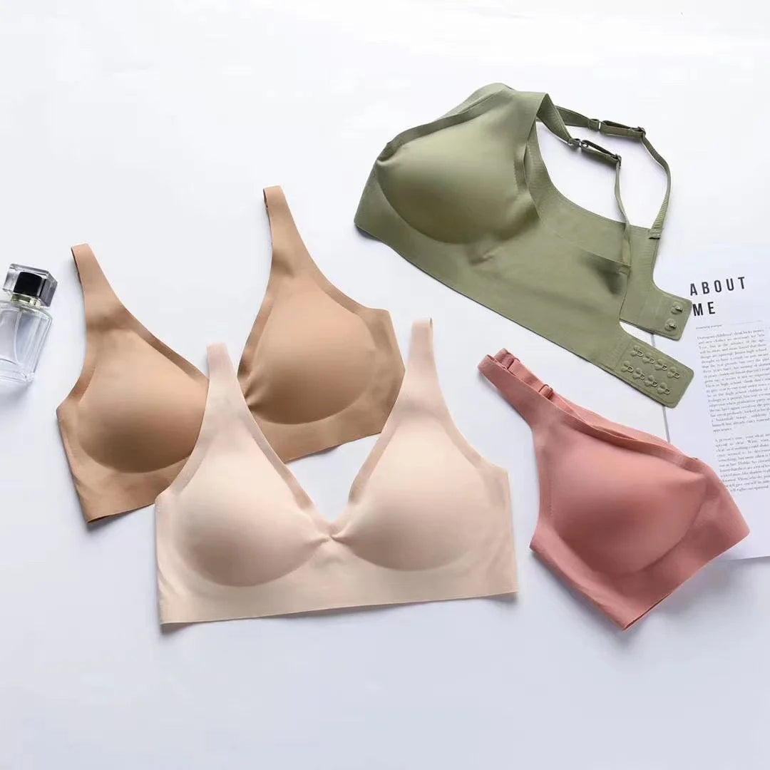 Ladies Underwear V-neck Comfortable Thin Top Bra