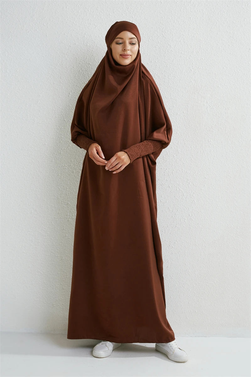Muslim Abaya One-piece Prayer Dress for Women