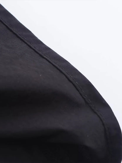 2025 New Women's  Long Shirt Style Side Pocket Midi Dress