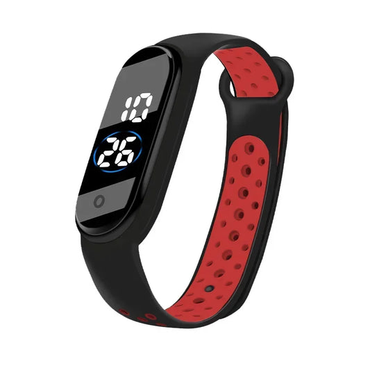 Fashion Unisex Sports Watch for Kids Children Waterproof Led Digital Watch Ultra-light Silicone Strap Teen Boys Girls WristWatch