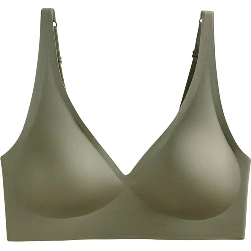 Ladies Underwear V-neck Comfortable Thin Top Bra