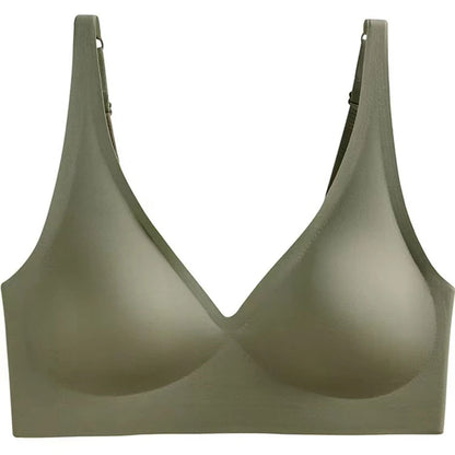 Ladies Underwear V-neck Comfortable Thin Top Bra