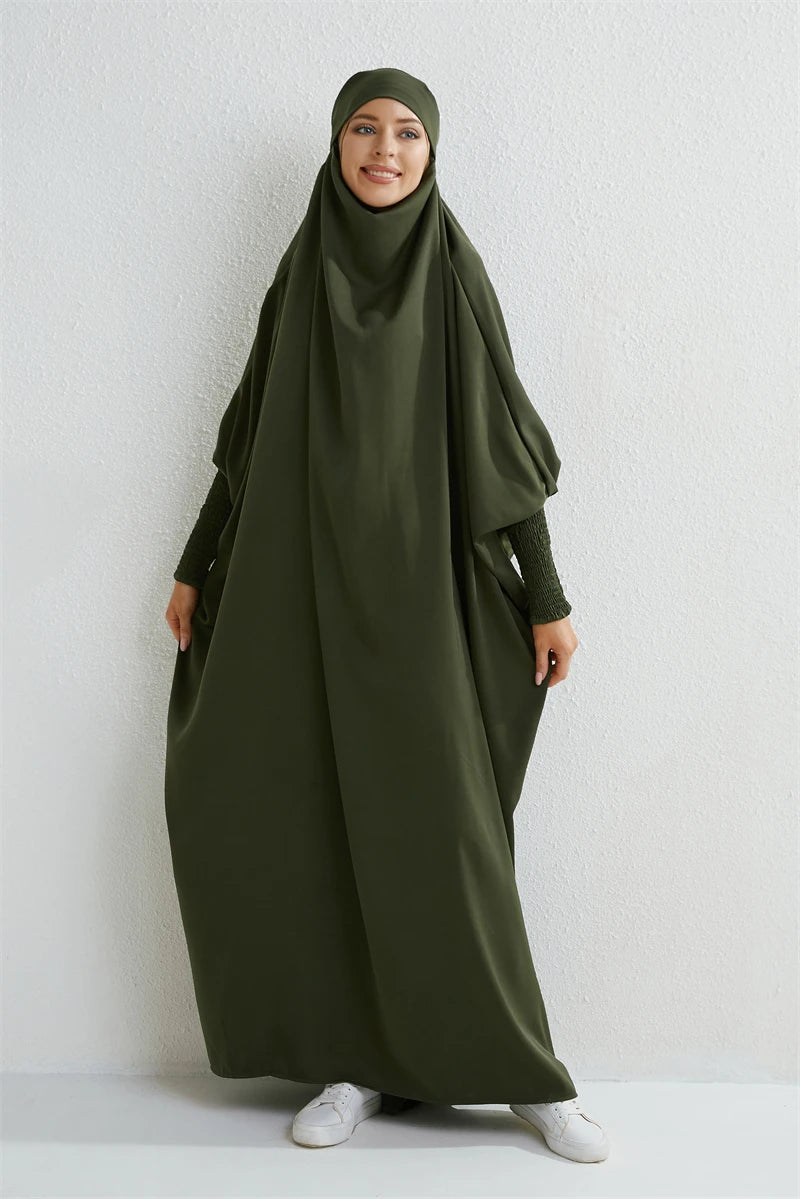 Muslim Abaya One-piece Prayer Dress for Women