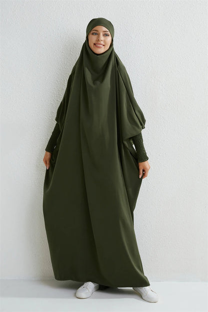 Muslim Abaya One-piece Prayer Dress for Women