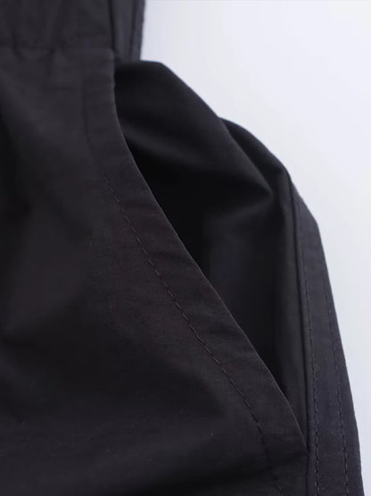2025 New Women's  Long Shirt Style Side Pocket Midi Dress