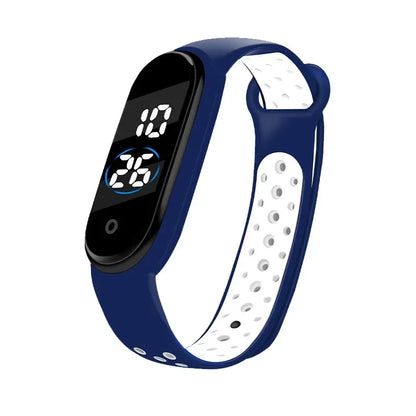 Fashion Unisex Sports Watch for Kids Children Waterproof Led Digital Watch Ultra-light Silicone Strap Teen Boys Girls WristWatch