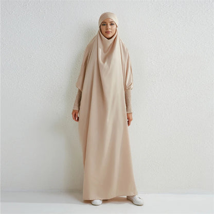 Muslim Abaya One-piece Prayer Dress for Women