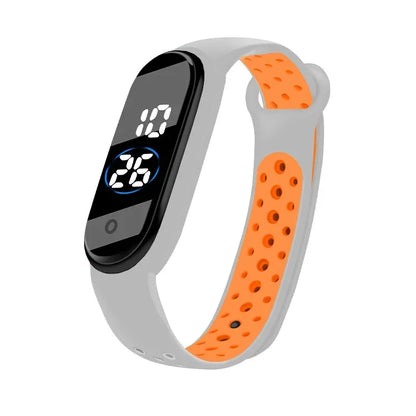 Fashion Unisex Sports Watch for Kids Children Waterproof Led Digital Watch Ultra-light Silicone Strap Teen Boys Girls WristWatch