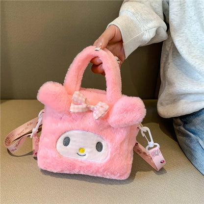 Cartoon Anime Plush Handbag